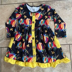 Girls Colorful Fall Pumpkin Dress/ Tunic